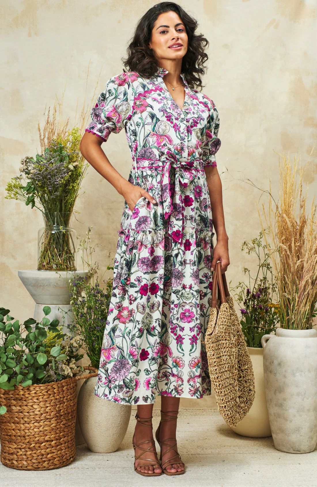 hope and ivy pink dress The Corinne