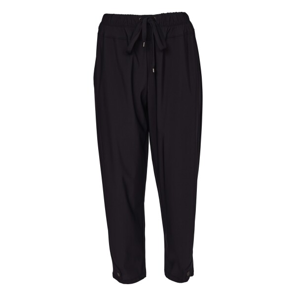 Naya NAW26116 drawstring tapered trousers with elasticated waist and tab hem