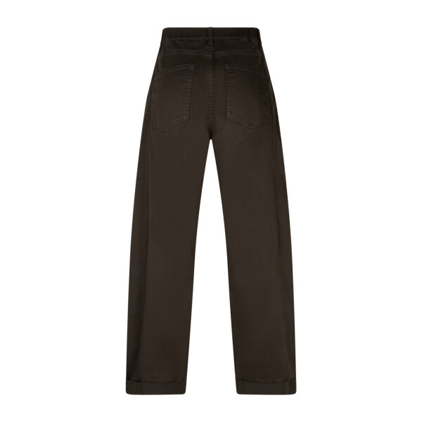 Red Button Margot Dark Green barrel leg jeans front view