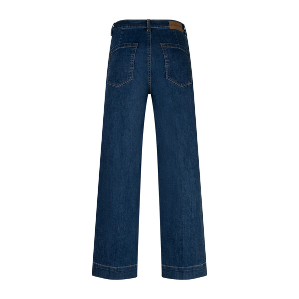 Back view of Red Button Conny Jeans in Dark Blue Used L28 & L30 with wide leg fit