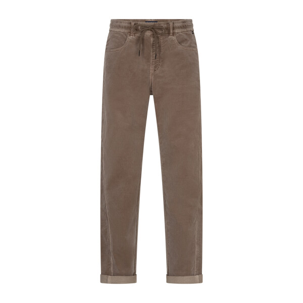 Red Button Kay Cord Jogger Mud front view SRB5100