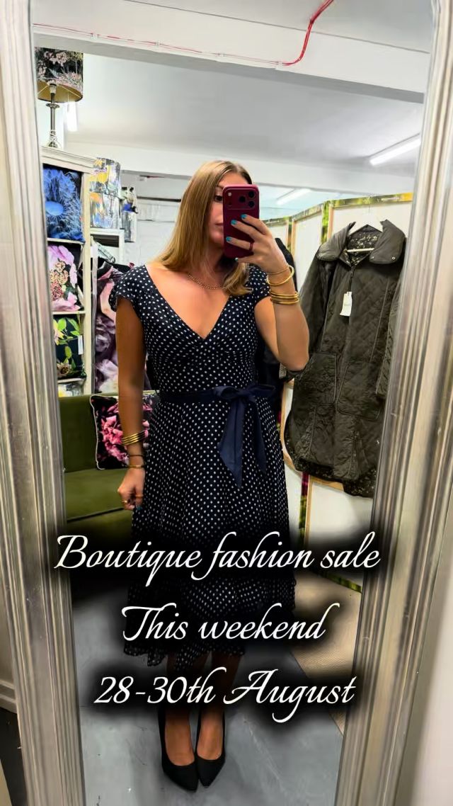 AUGUST BANK HOLIDAY ... just a reminder that our Clearance Sale is on again this weekend (28-30 August, 10-5pm) to finish on the day of the Bridport Vintage Market on the Sunday. 

Follow the bright yellow arrow signs to 12b St Michael's Trading Estate.

This little video shows Leah wearing a few of our retro-styled dresses which we are selling amongst many other styles.

See you there x